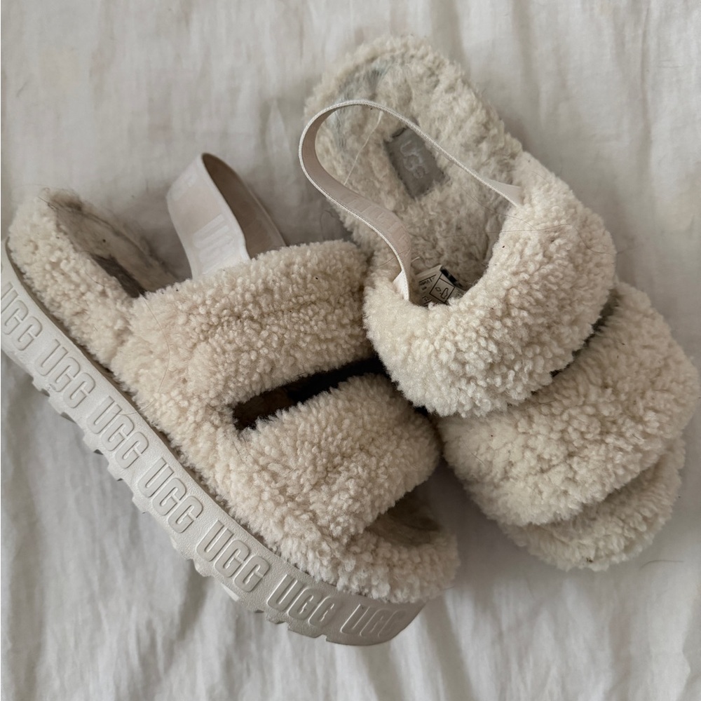 Women’s Cream UGG slippers